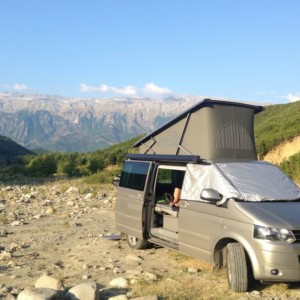 wild camping in Albania