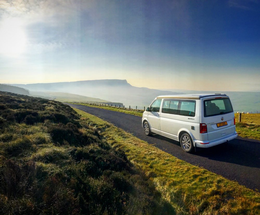 Driving over Binevenagh