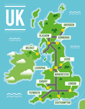 Cartoon Map Uk Images – Browse 1,199 Stock Photos, Vectors, and Video |  Adobe Stock